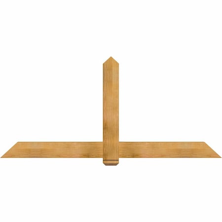 Ekena Millwork Eugene Rough Sawn Timber Gable Bracket, Western Red Cedar, 84"W x 38"H x 4"D x 6"F, 11/12 Pitch GBW084X38X0406EUG00RWR